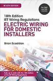 book 18th edition IET wiring regulations. Electric wiring for domestic installers