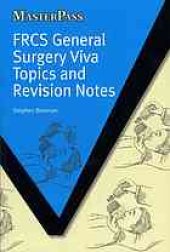 book FRCS general surgery viva topics and revision notes