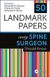 book 50 studies every spine surgeon should know