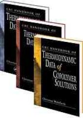 book CRC Handbook of Thermodynamic Data of Polymer Solutions, Three Volume Set