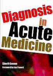 book Diagnosis in acute medicine