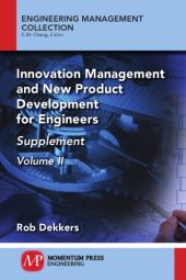 book Innovation management and new product development for engineers volume 2 supplement