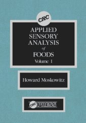 book Applied sensory analysis of foods. Vol. 1