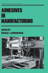 book Adhesives in Manufacturing