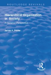 book Hierarchical organization in society: a Canadian perspective