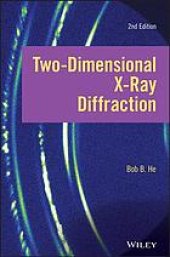 book Two-dimensional x-ray diffraction