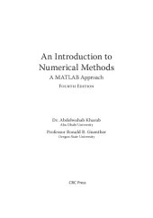 book An Introduction to Numerical Methods. A MatLab Approach [4th ed.]