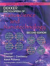 book Dekker encyclopedia of nanoscience and nanotechnology Volume I-VI