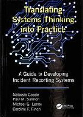 book Translating systems thinking into practice: a guide to developing incident reporting systems