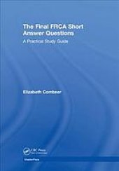 book The Final FRCA Short Answer Questions: A Practical Study Guide