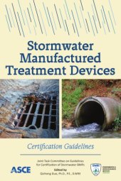 book Stormwater manufactured treatment devices certification guidelines