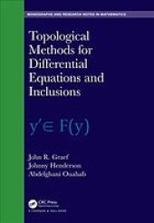 book Topological methods for differential equations and inclusions