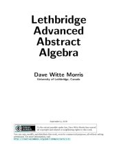 book Lethbridge Advanced Abstract Algebra