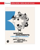 book Writing Arguments: A Rhetoric with Readings, 11th Ed.