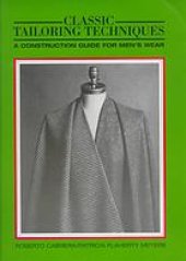 book Classic tailoring techniques : a construction guide for men’s wear