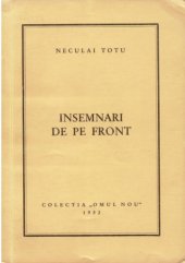 book Insemnari de pe front