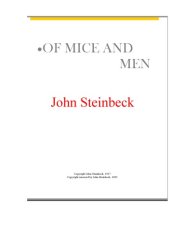 book Of Mice and Men