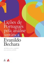 book Lições de Português pela Análise Sintática