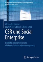 book CSR und Social Enterprise: Beeinflussungsprozesse und effektives Schnittstellenmanagement