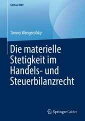 book Die materielle Stetigkeit im Handels- und Steuerbilanzrecht