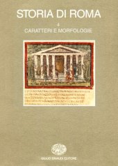 book Storia di Roma. Caratteri e morfologie