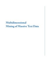 book Multidimensional Mining of Massive Text Data