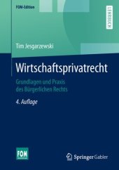 book Wirtschaftsprivatrecht: Grundlagen und Praxis des Bürgerlichen Rechts