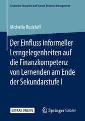 book Der Einfluss informeller Lerngelegenheiten auf die Finanzkompetenz von Lernenden am Ende der Sekundarstufe I