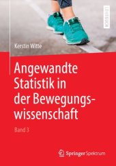 book Angewandte Statistik in der Bewegungswissenschaft (Band 3)