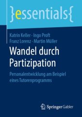 book Wandel durch Partizipation: Personalentwicklung am Beispiel eines Tutorenprogramms