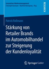 book Stärkung von Retailer Brands im Automobilhandel zur Steigerung der Kundenloyalität