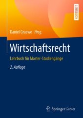 book Wirtschaftsrecht: Lehrbuch für Master-Studiengänge