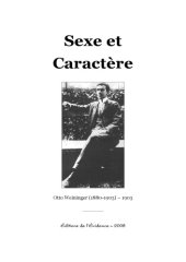 book Sexe et Caractère