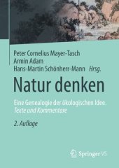 book Natur denken: Eine Genealogie der ökologischen Idee. Texte und Kommentare