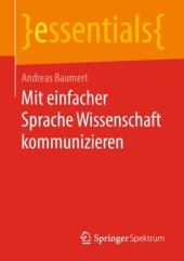 book Mit einfacher Sprache Wissenschaft kommunizieren