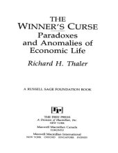 book The Winner s Curse  Paradoxes and Anomalies of Economic Life Richard H Thaler Russel Sage Foundation Book The Free Press MacMillan