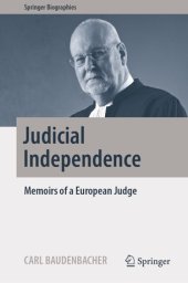 book Judicial Independence: Memoirs of a European Judge