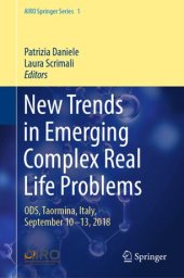 book New Trends in Emerging Complex Real Life Problems: ODS, Taormina, Italy, September 10–13, 2018