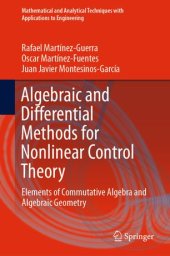 book Algebraic and Differential Methods for Nonlinear Control Theory: Elements of Commutative Algebra and Algebraic Geometry