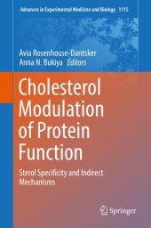 book Cholesterol Modulation of Protein Function: Sterol Specificity and Indirect Mechanisms