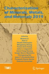 book Characterization of Minerals, Metals, and Materials 2019