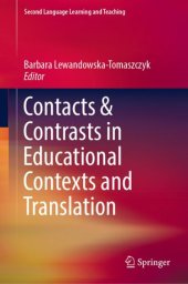 book Contacts and Contrasts in Educational Contexts and Translation