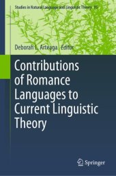 book Contributions of Romance Languages to Current Linguistic Theory