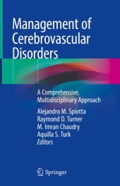 book Management of Cerebrovascular Disorders: A Comprehensive, Multidisciplinary Approach