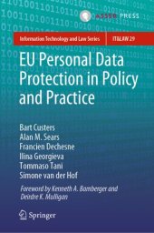 book EU Personal Data Protection in Policy and Practice