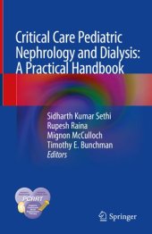 book Critical Care Pediatric Nephrology and Dialysis: A Practical Handbook