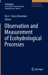 book Observation and Measurement of Ecohydrological Processes