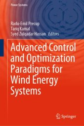 book Advanced Control and Optimization Paradigms for Wind Energy Systems