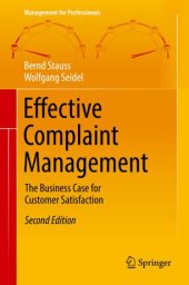 book Effective Complaint Management: The Business Case for Customer Satisfaction