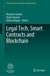 book Legal Tech, Smart Contracts and Blockchain